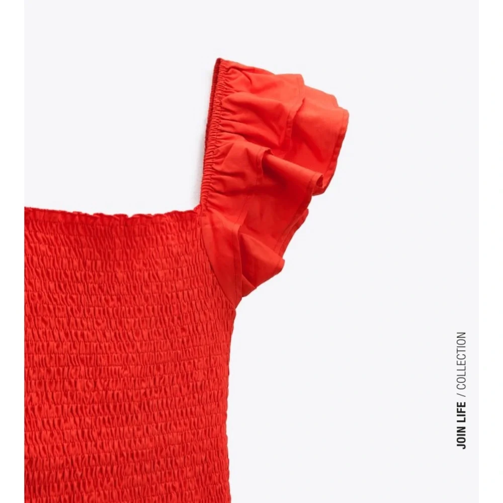 ZARA RUFFLED DRESS - Picture 4 of 5